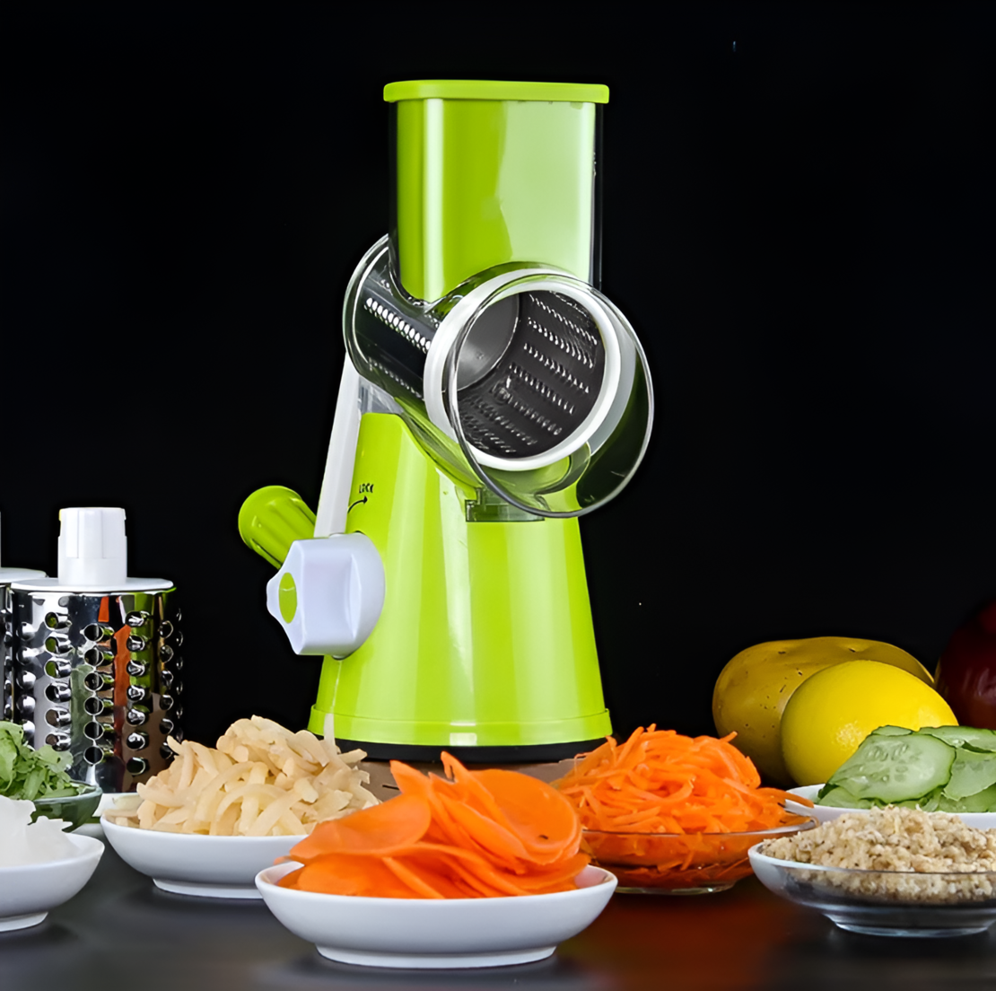 Razatoare Manuala Neo™ Pentru Fructe Si Legume, Material Inox, Verde