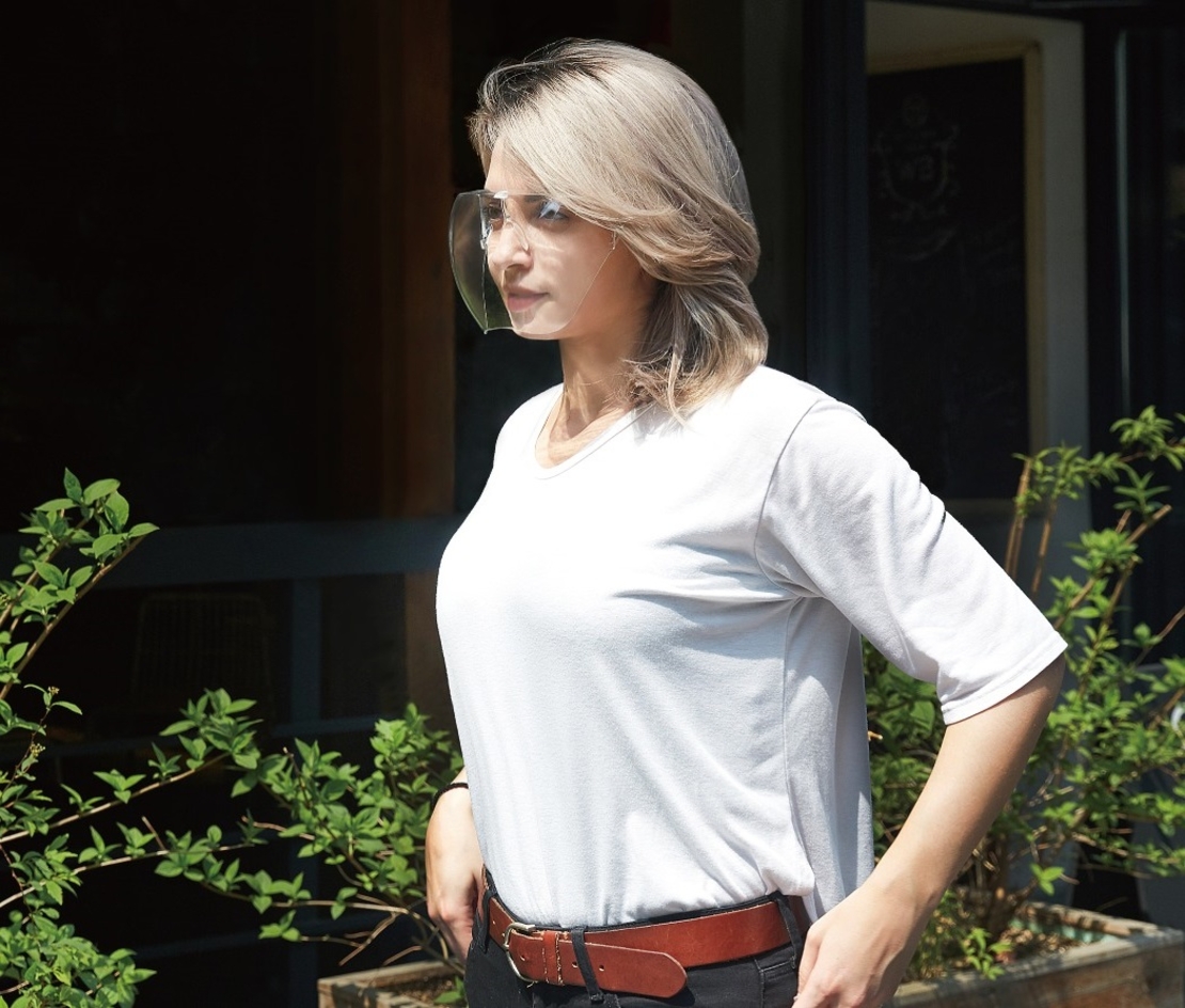 Viziera profesionala protectie faciala Femei, marimea M, Neo, transparenta, usoara, dezinfectabila