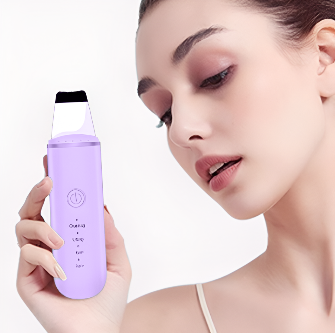 Aparat de curatare faciala cu ultrasunete NEO™, lifting ten, skin scrubber, indepartare puncte negre, hidratare, peeling, Lila