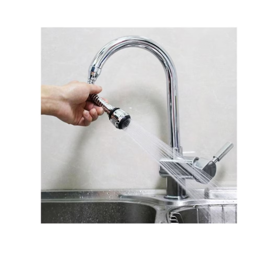 Prelungitor Universal Neo™ pentru Robinet 13 cm, 2 Fluxuri, Argintiu