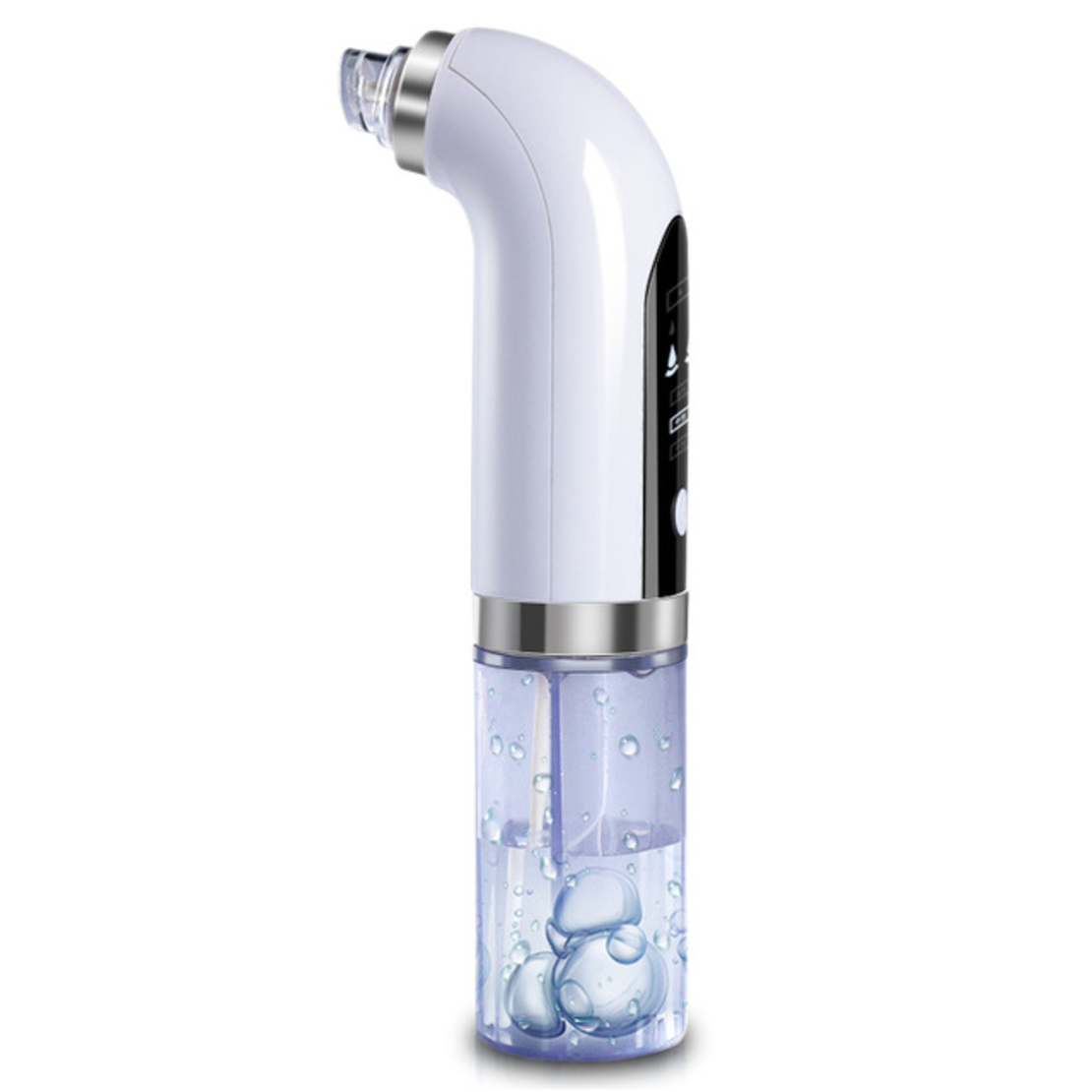 Aparat de Hidro Dermabraziune Neo™ Hidra Premium, pentru hidratare si curatare, indepartare puncte negre, incarcare USB, 3 moduri, 6 capete, Alb