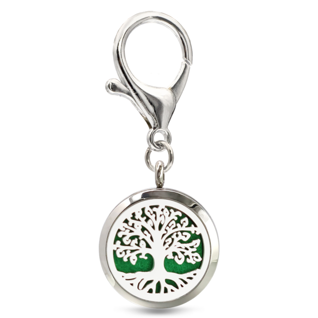 Breloc pentru Chei cu aromoterapie Neo™ KSA254 Tree of Life, cu uleiuri esentiale, eco friendly, otel inoxidabil