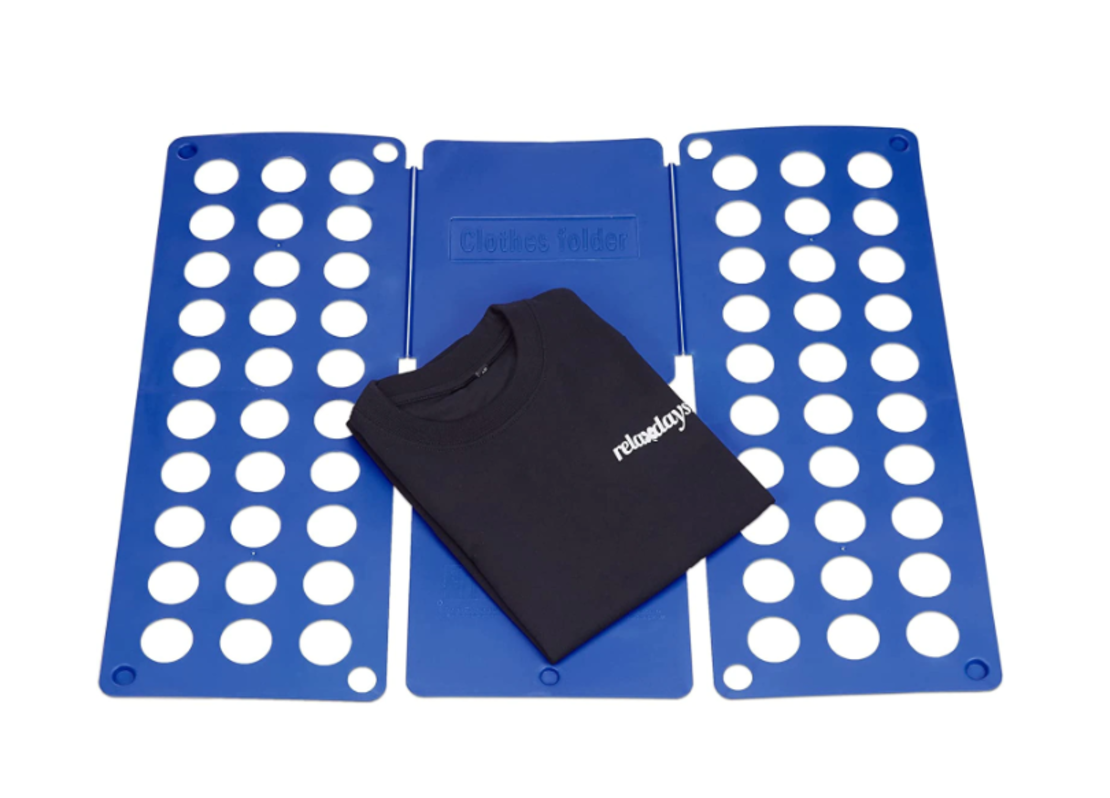 Dispozitiv Profesional pentru Impaturit Haine, Potrivit pentru Adulti, Marimile S/M/L/XL, Albastru, Neo™