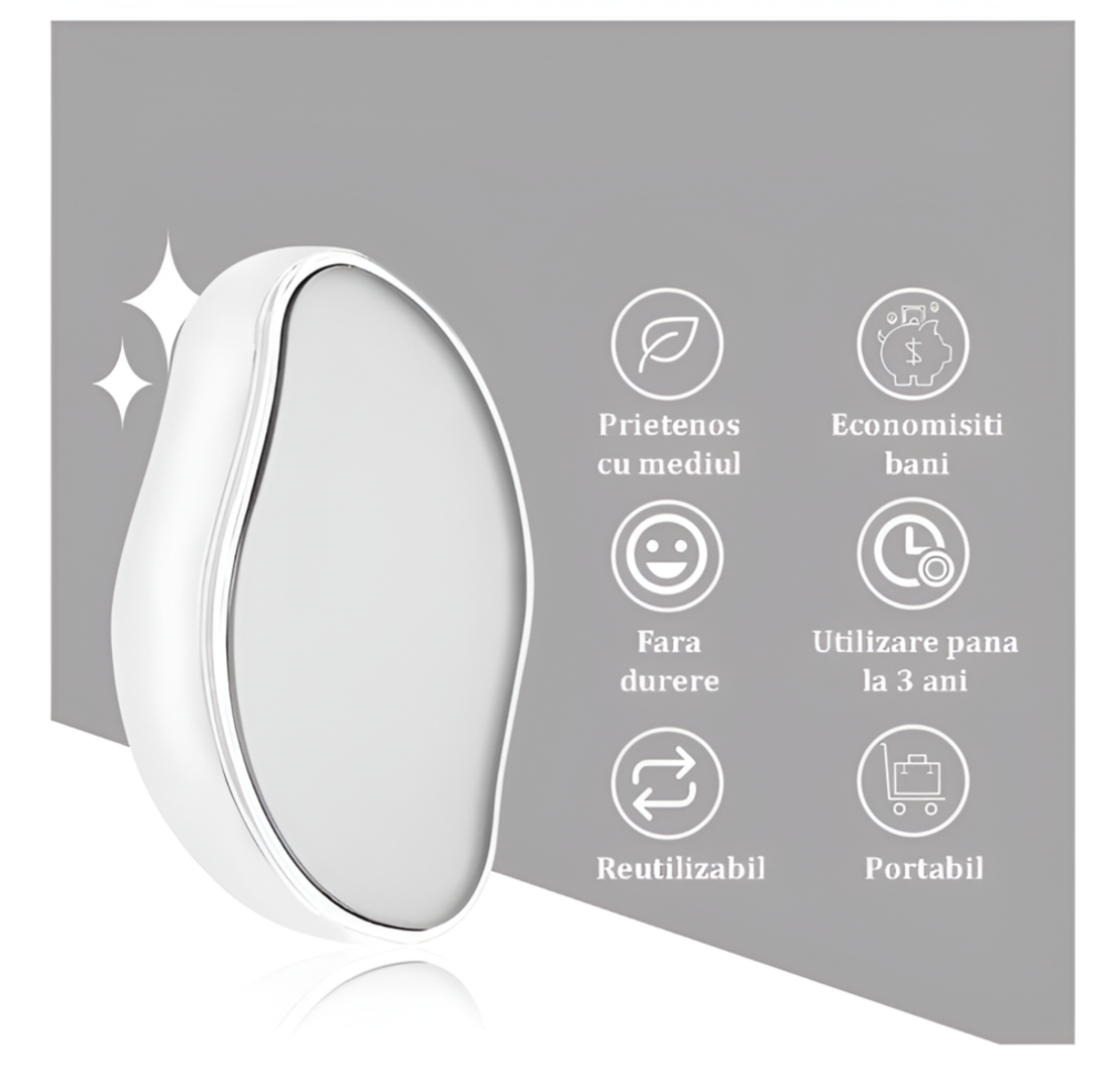 Epilator cu Cristale, pentru Epilarea de Lunga Durata, Argintiu, Neo™
