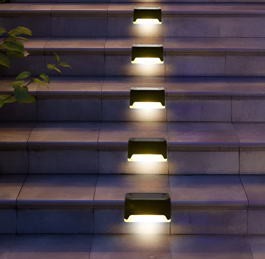 Lampa Solara cu Iluminare LED, Rezistent la Apa IP44, pentru Gradina, Terasa, Gard, Trepte si Balustrada, culoare Negru, Neo™