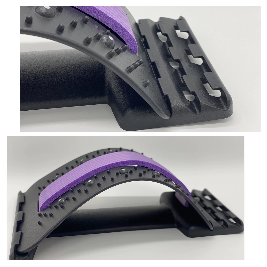 Dispozitiv de Masaj Lombar Neo™ cu Functie de Presopunctura si Stretching maxim 150 kg, Mov