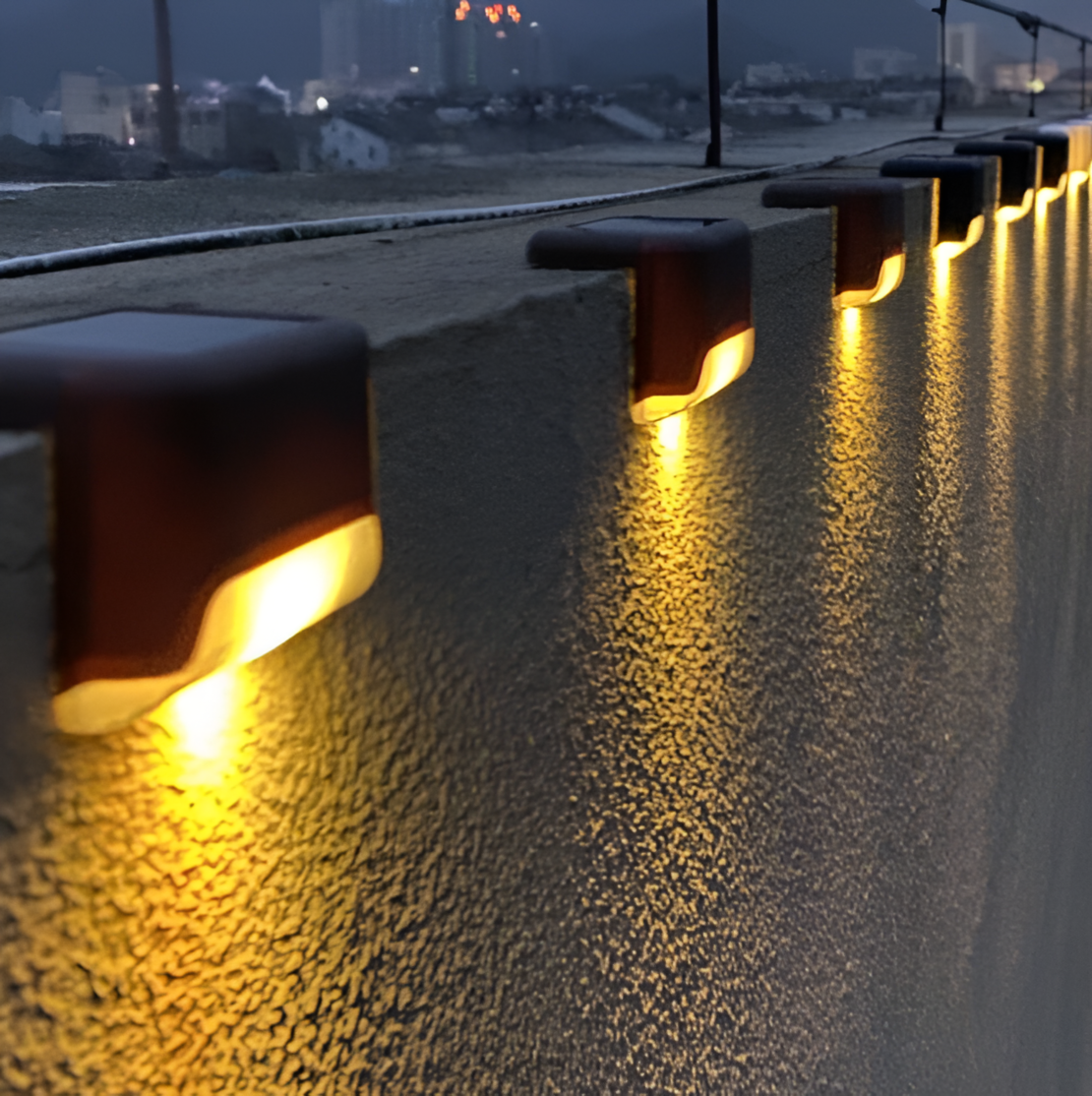 Lampa Solara cu Iluminare LED, Rezistent la Apa IP44, pentru Gradina, Terasa, Gard, Trepte si Balustrada, culoare Negru, Neo™