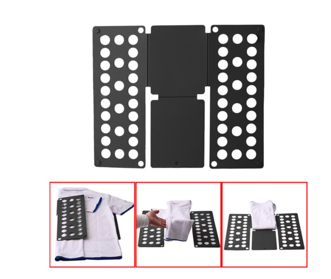 Dispozitiv Profesional pentru Impaturit Haine, Potrivit pentru Adulti, Marimile S/M/L/XL, Negru, Neo™