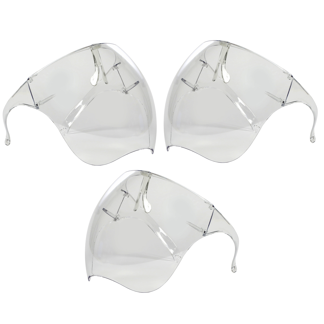 Set 3 Viziere Profesionale Protectie Adulti, transparente, usoare, dezinfectabile, reutilizabile, Neo Face
