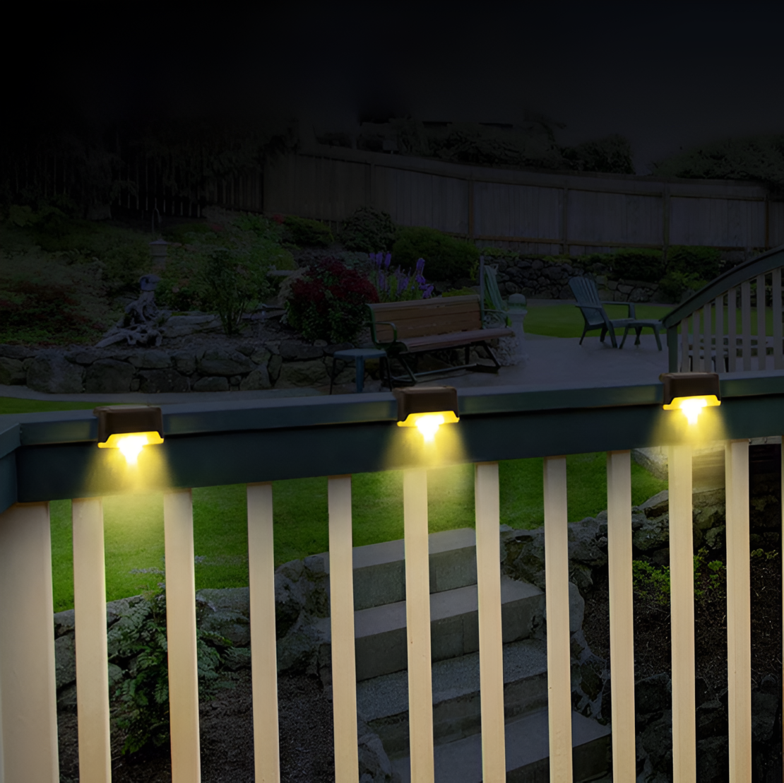 Lampa Solara cu Iluminare LED, Rezistent la Apa IP44, pentru Gradina, Terasa, Gard, Trepte si Balustrada, culoare Negru, Neo™