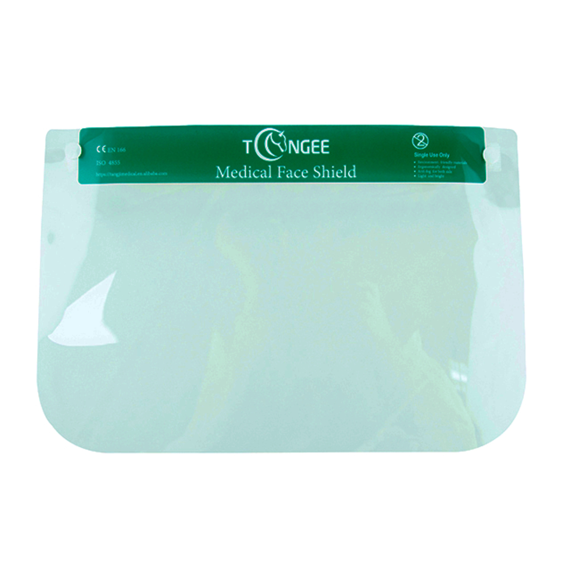 Set 5 Viziere Profesionale de protectie faciala reutilizabile, foarte usoare, comode, din plastic cu suport burete pe frunte, 33x22 cm, Neo Green Guard