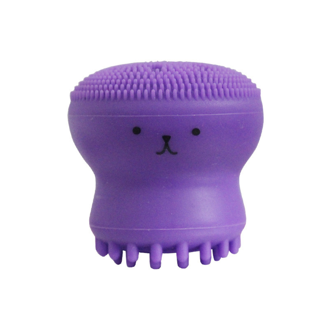 Dispozitiv curatare faciala si exfoliere din silicon, cu burete absorbant, deschide porii si inlatura delicat impuritatile, Neo™ Octopus, Mov