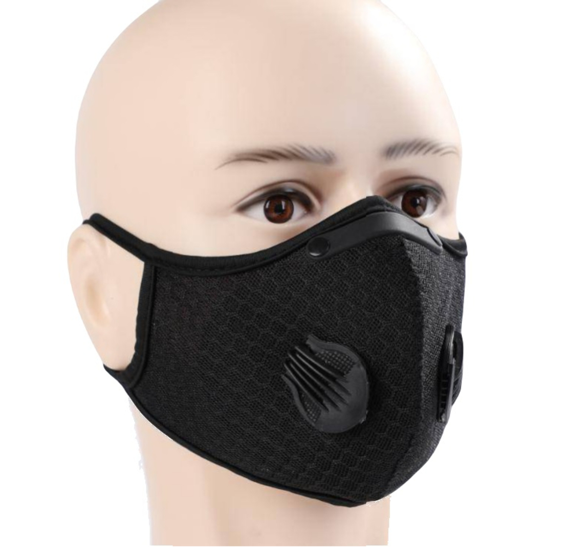 Masca de protectie textila cu filtru, detasabil, reutilizabila, Neo Tex Filter, Neagra