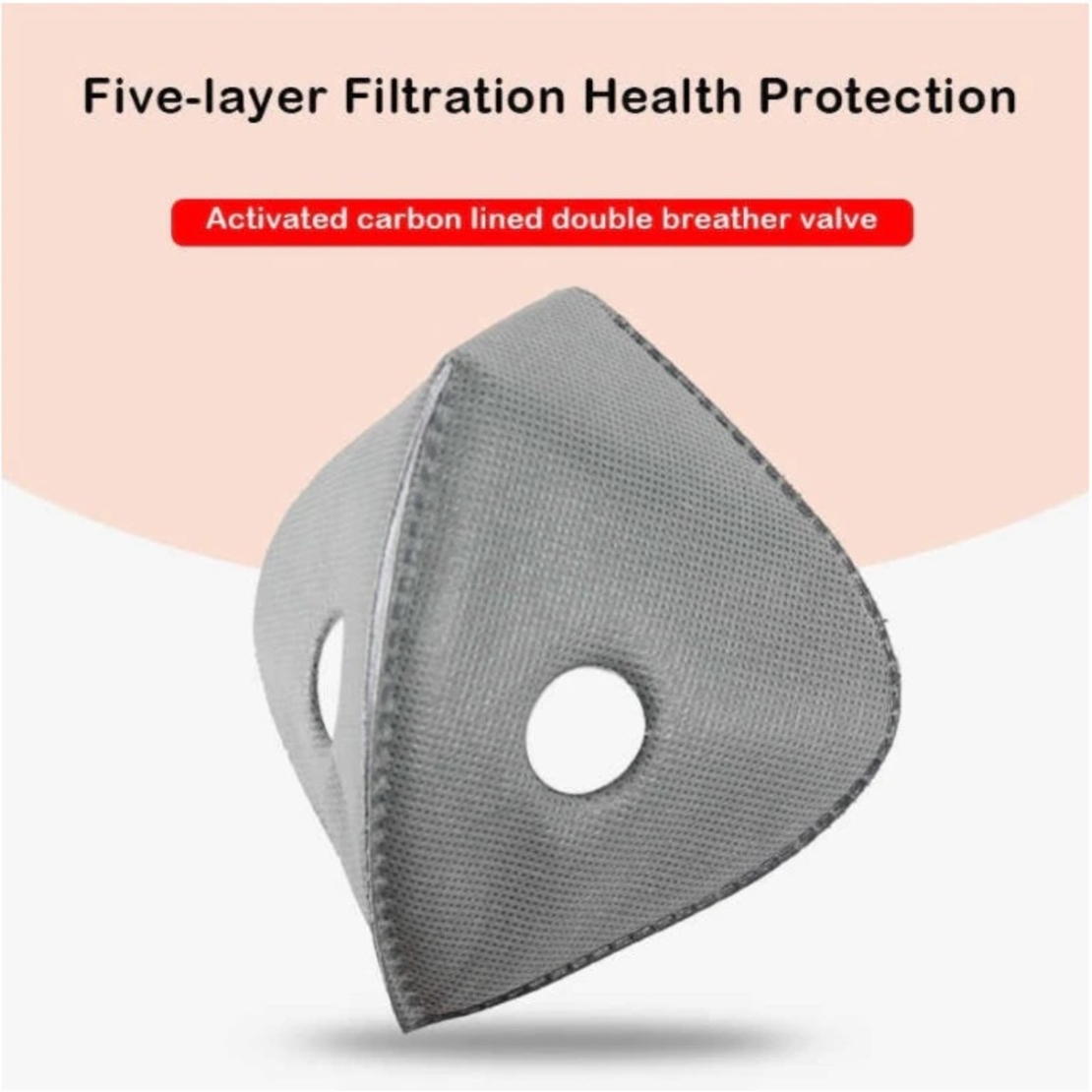 Set 3 Filtre de Rezerva Carbon pentru Masca Sport de Protectie cu 2 valve