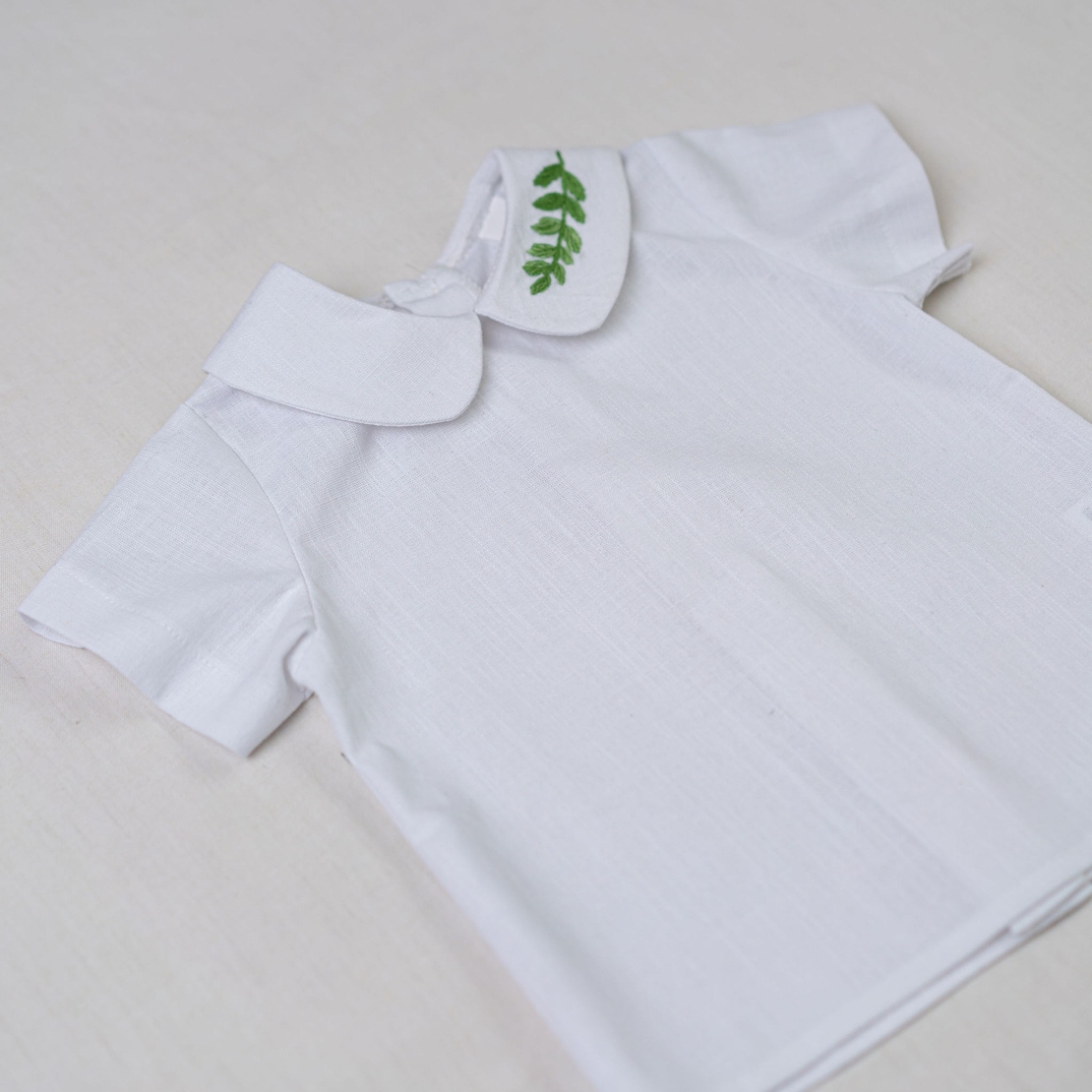 Compleu baieti din in, model FRUNZULITA