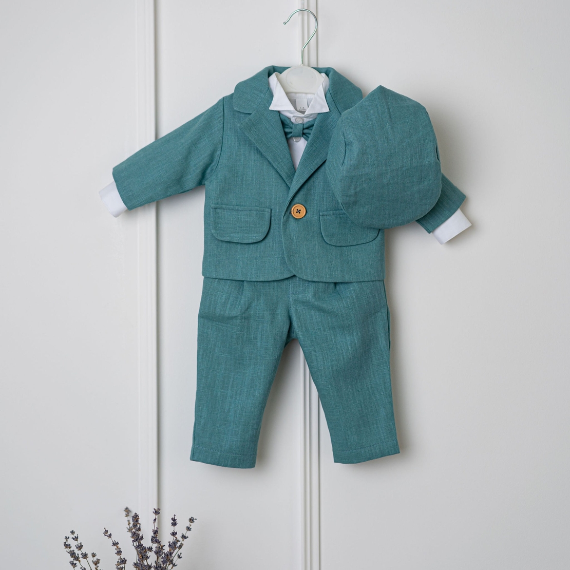 Costum baieti, in turquoise, model ERIC