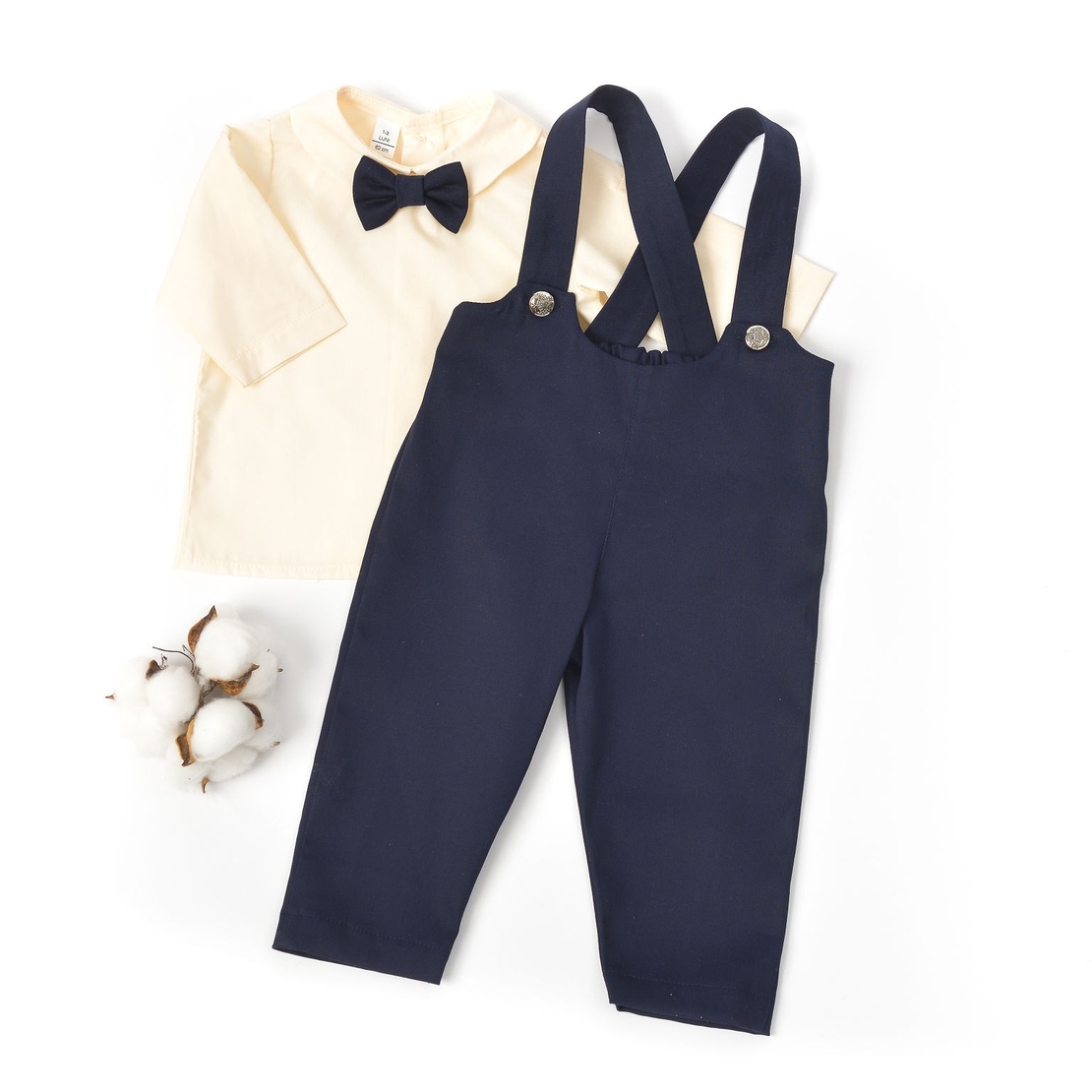 Costum botez baietel, stofa bleumarin, model DAVID