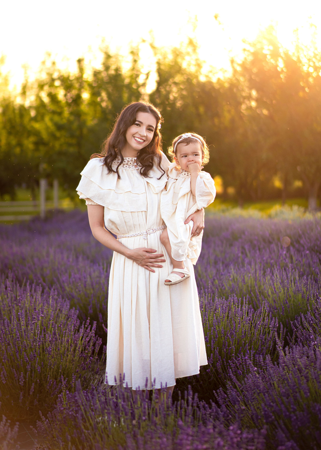 Rochie din panza topita fina pentru mamici, model TAISIA