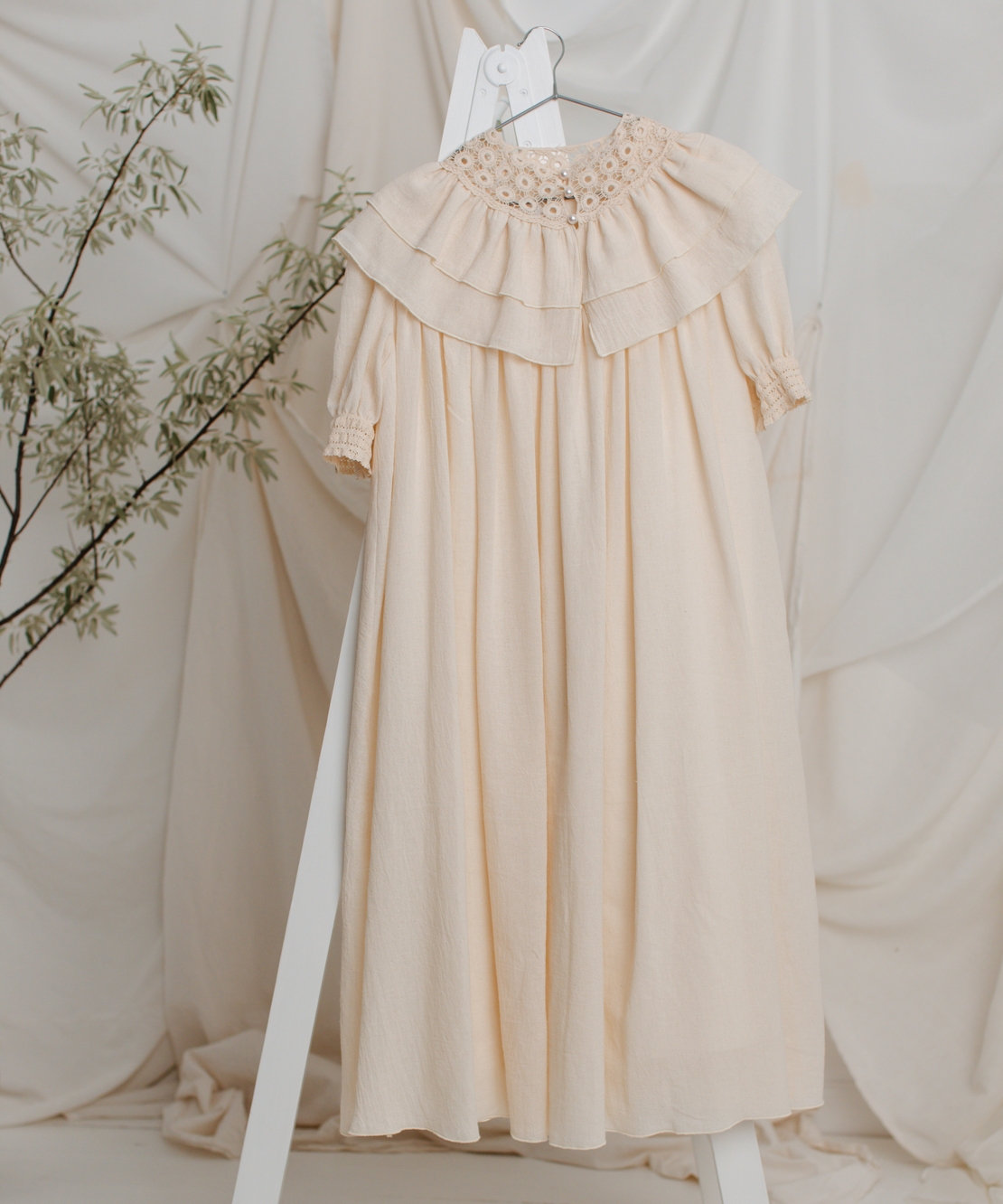 Rochie din panza topita fina pentru mamici, model TAISIA