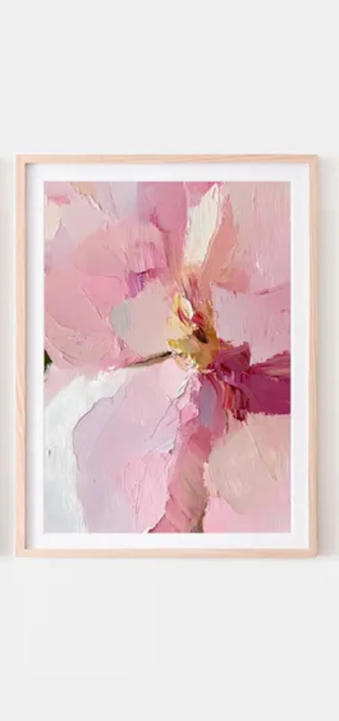 Tablou, Ramă Bej, detalii florale, 30x40 cm