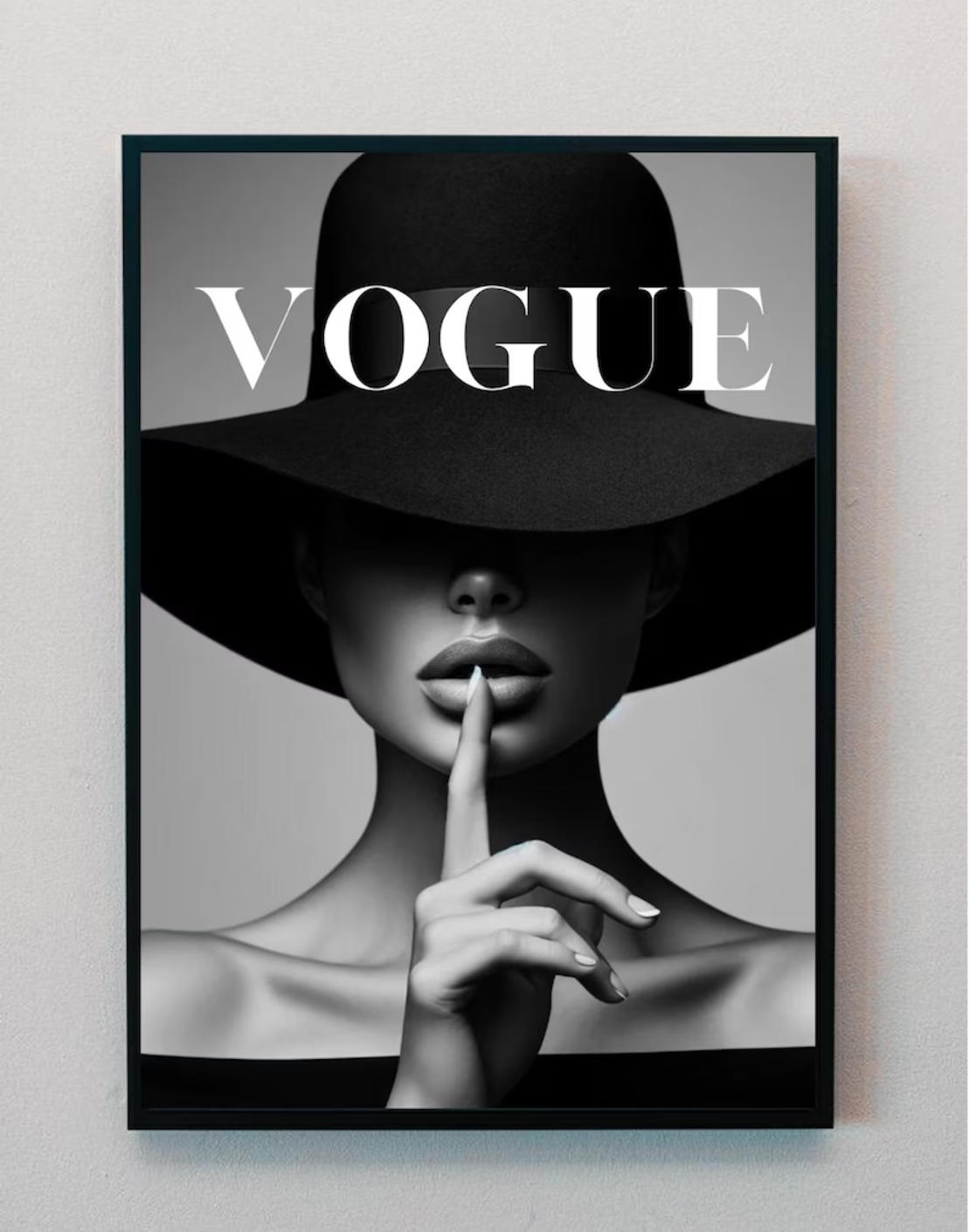Tablou, Ramă neagră, secret lady Vogue, 30x40 cm