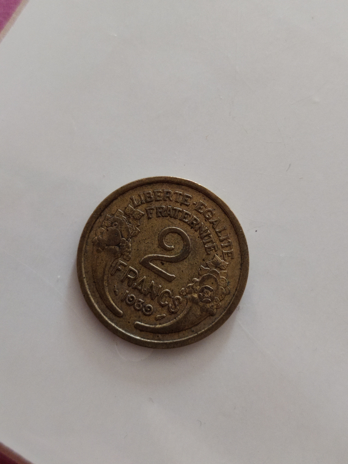 2 francs, 1939