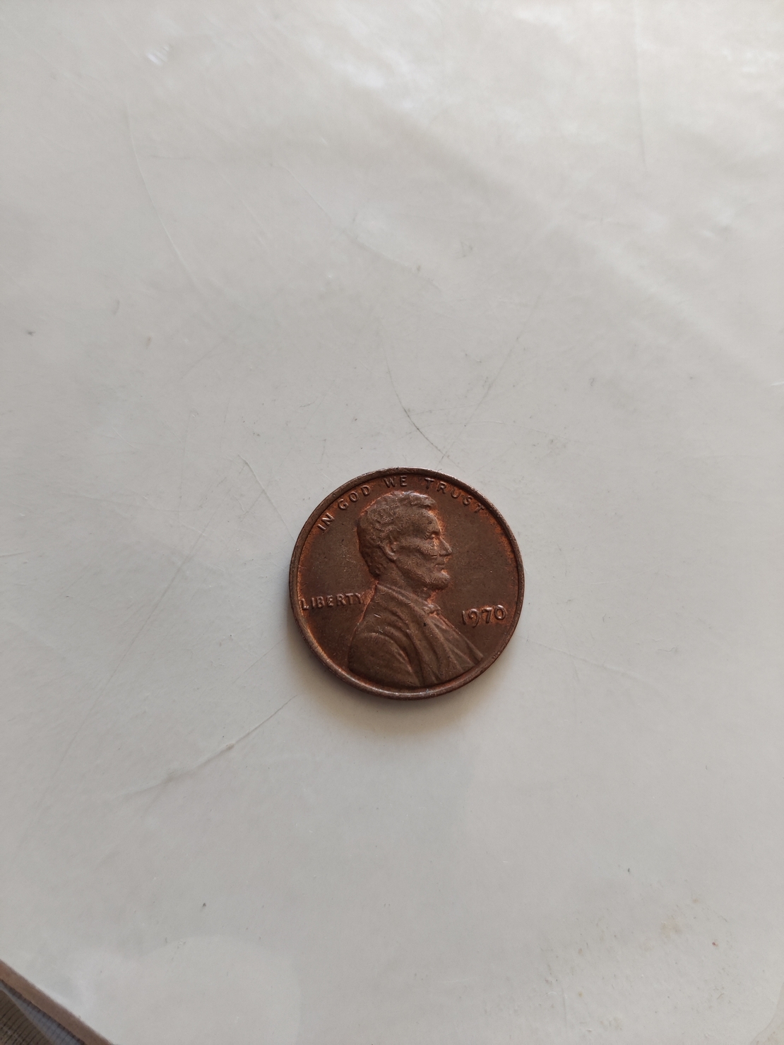 One cent, 1970