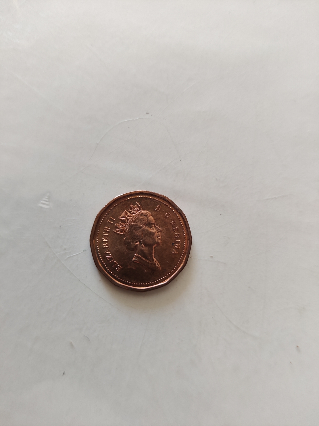 One cent, Canada, 1993