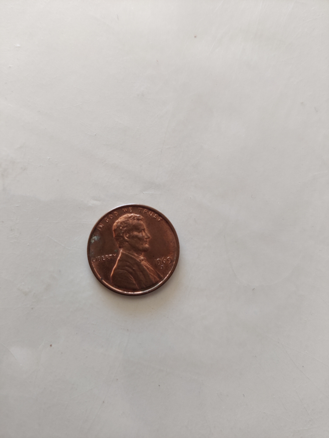 One cent, 1969