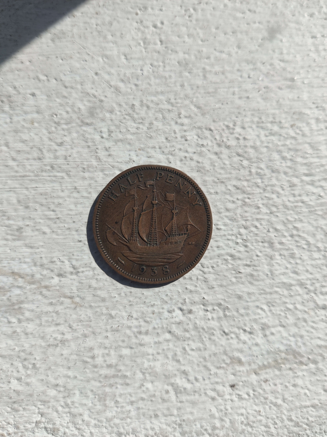 Half penny, 1938