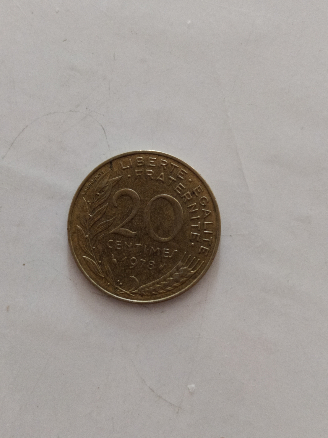 20 centimes, 1978