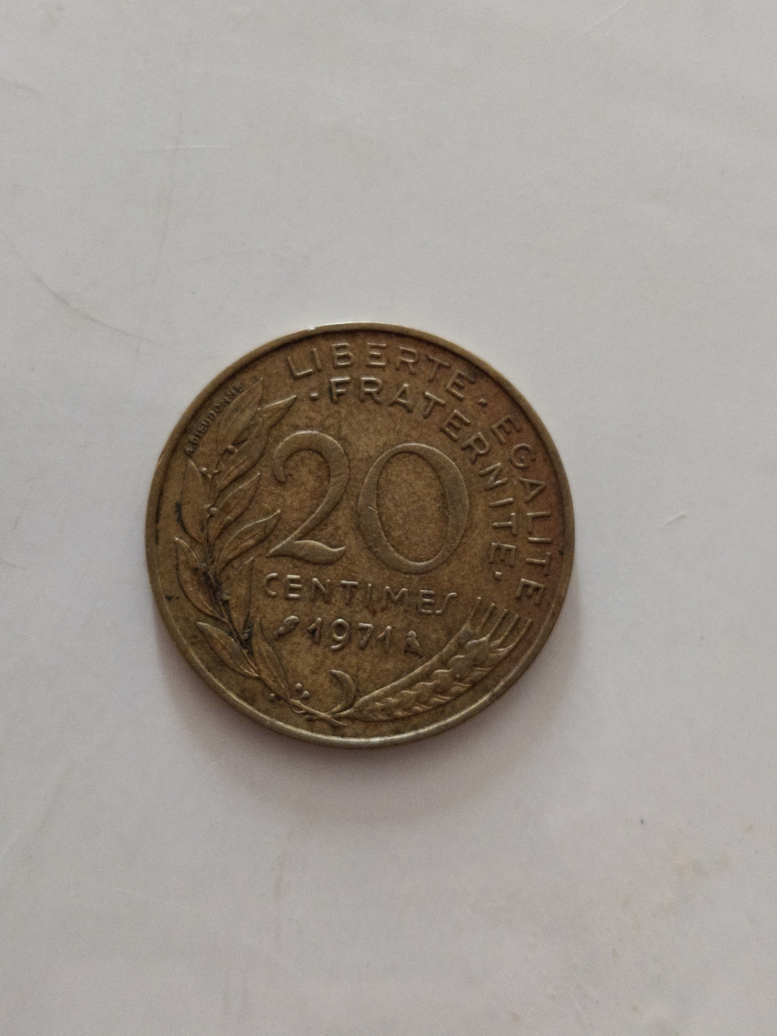 20 centimes, 1971