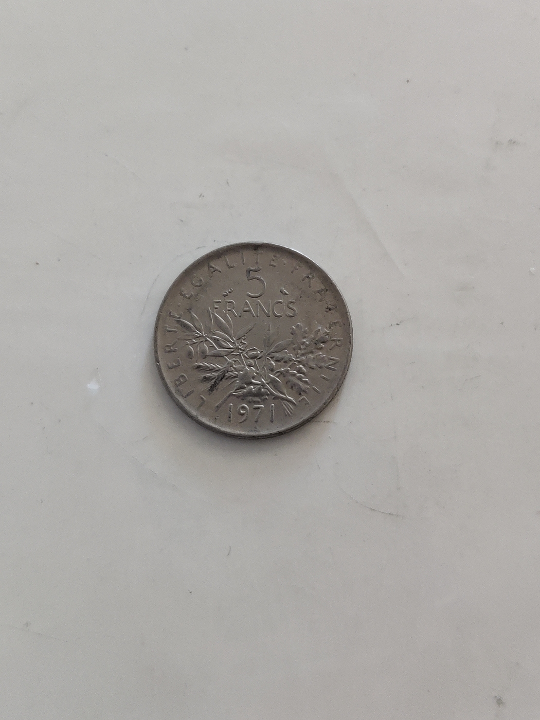 5 francs, 1971