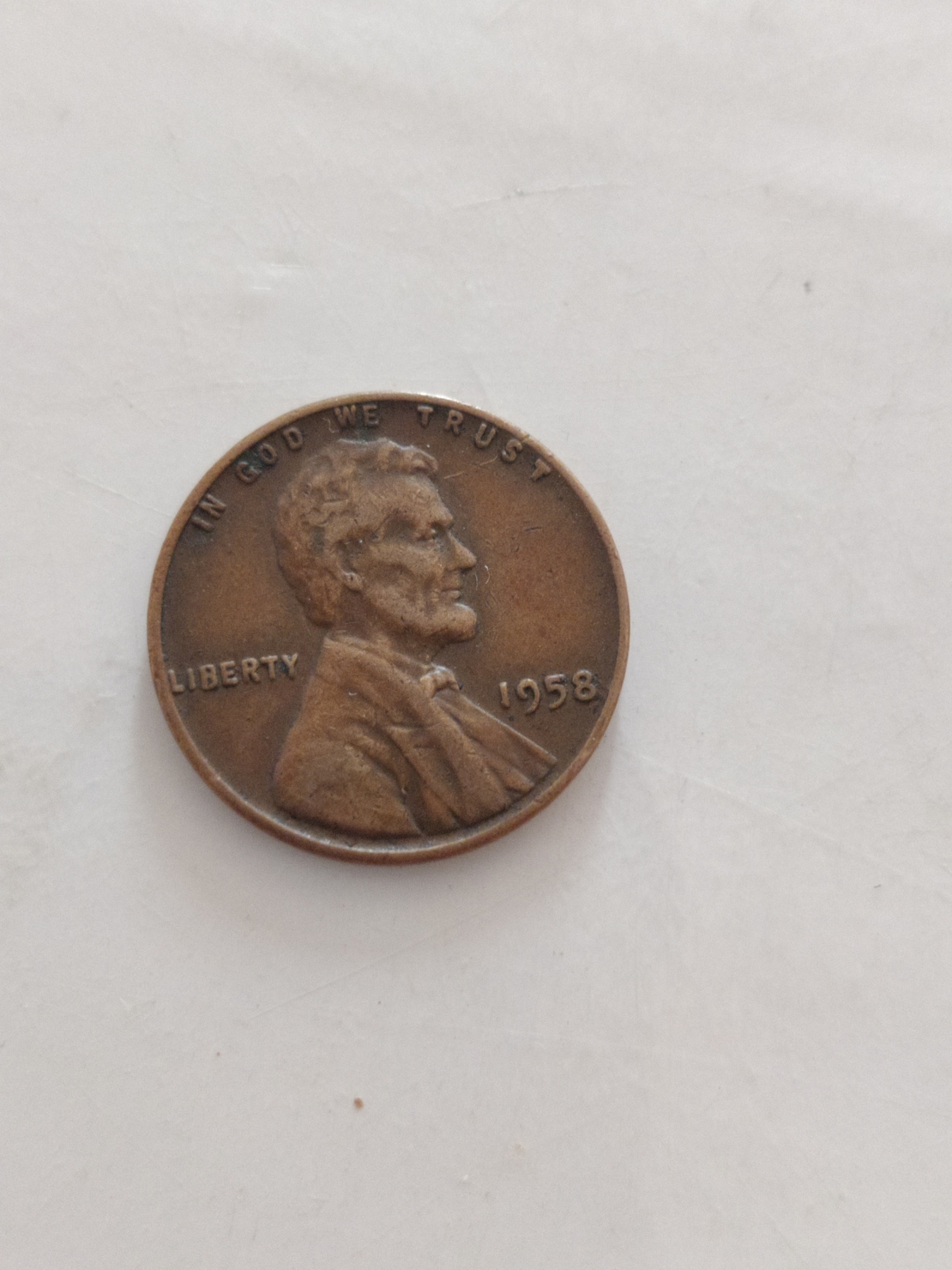 One cent, 1958