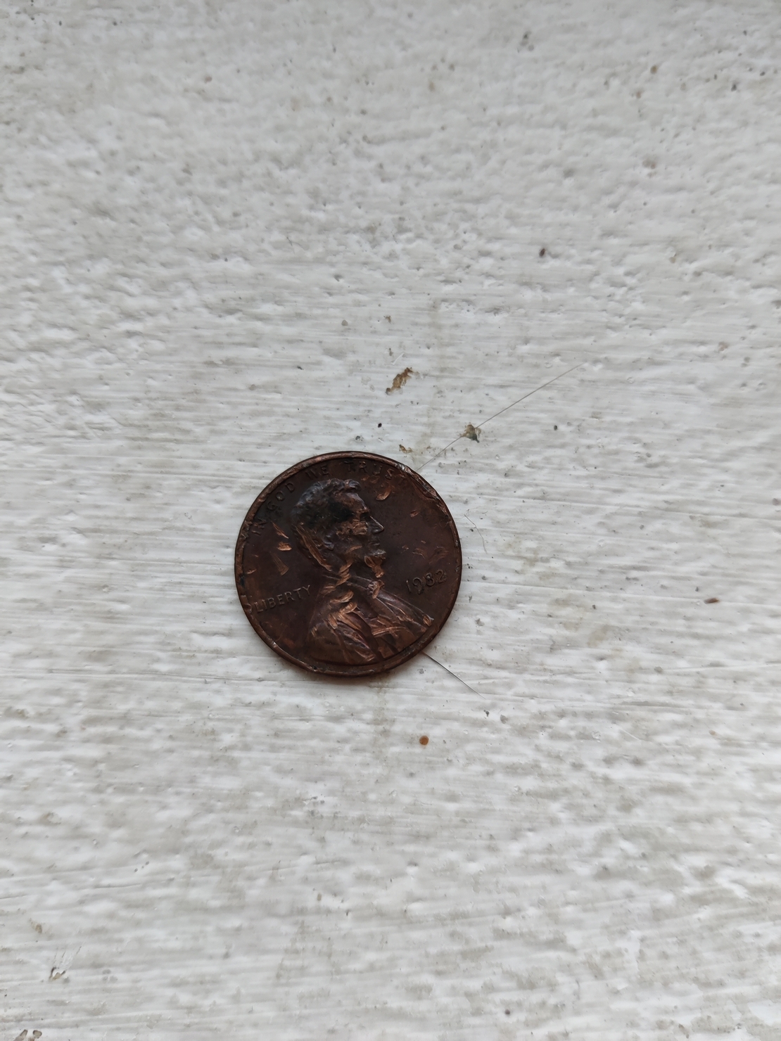 One cent, 1982