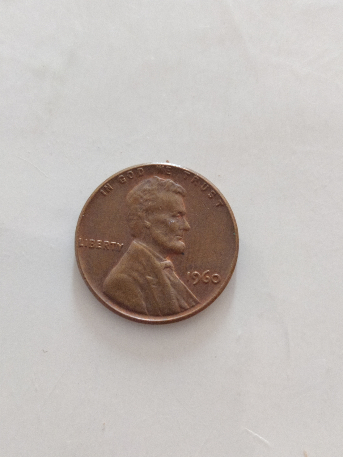 One cent, 1960