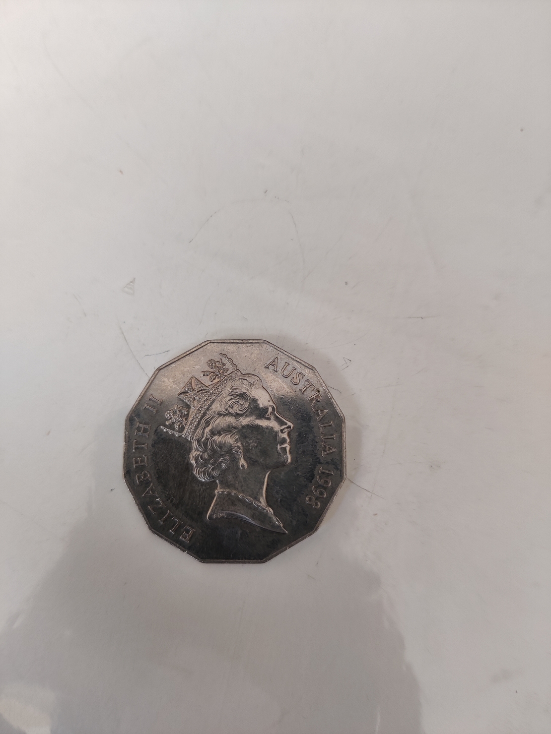 50, Australian coin, 1998