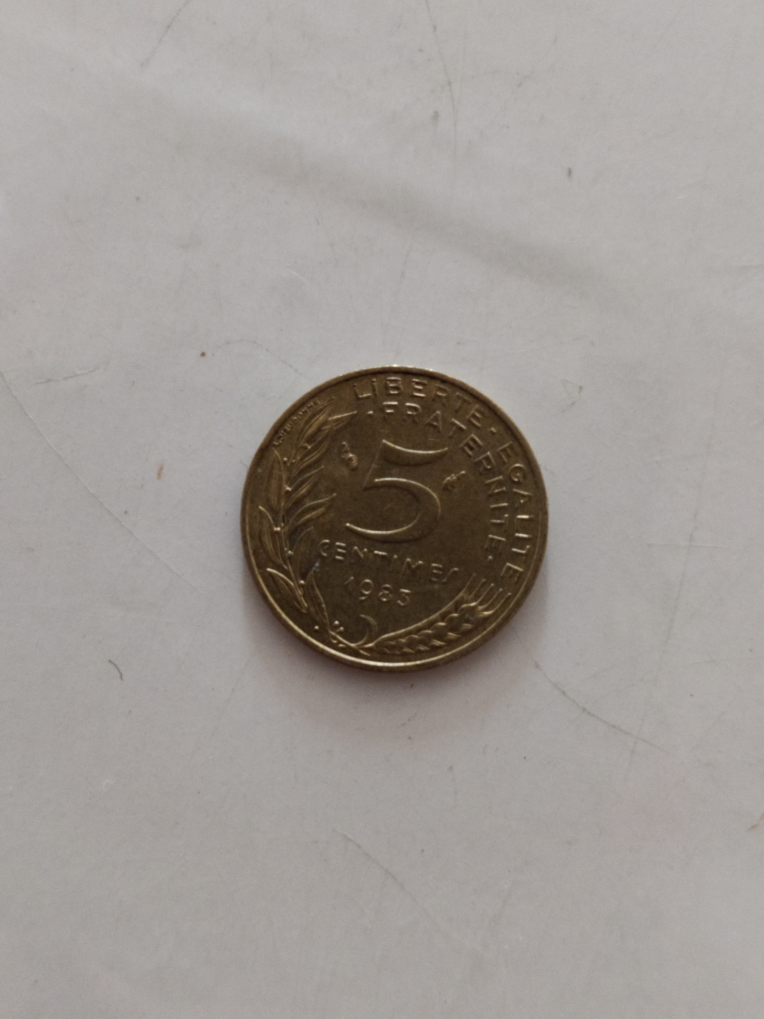 5 centimes, 1983