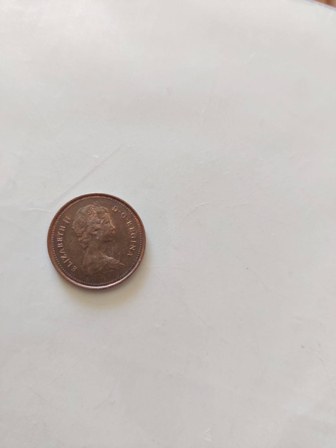 One cent, Canada, 1981