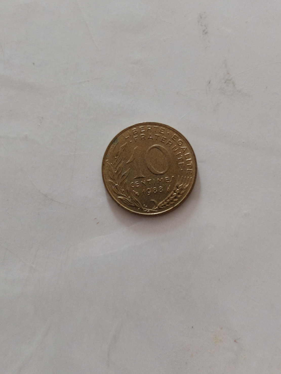 10 centimes, 1988