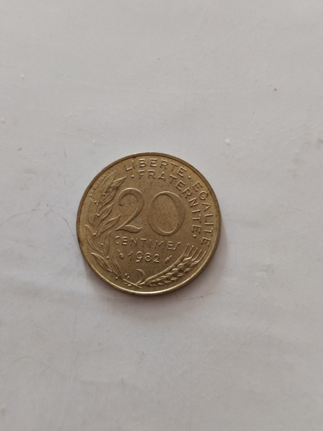 20 centimes, 1982