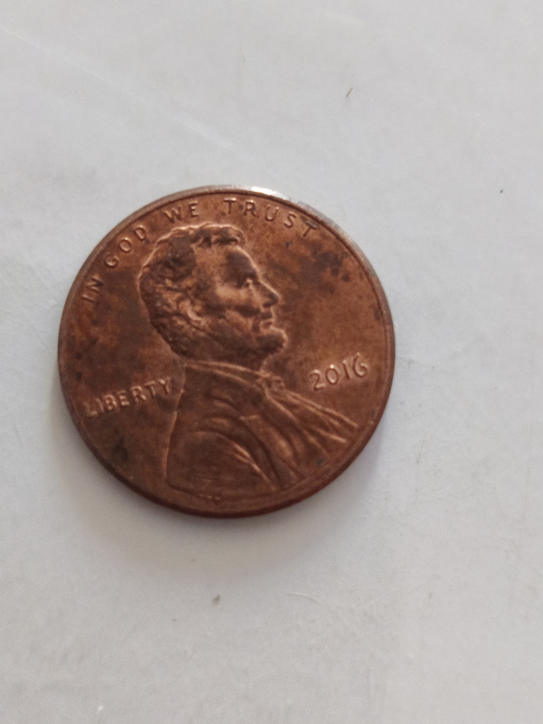 One cent, 2016
