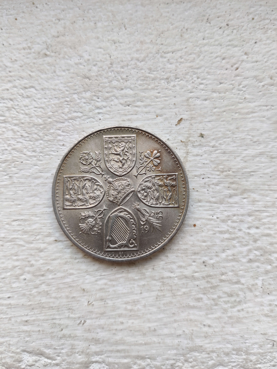 Five shillings, 1953, England