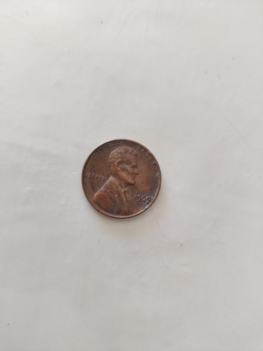 One cent, 1965