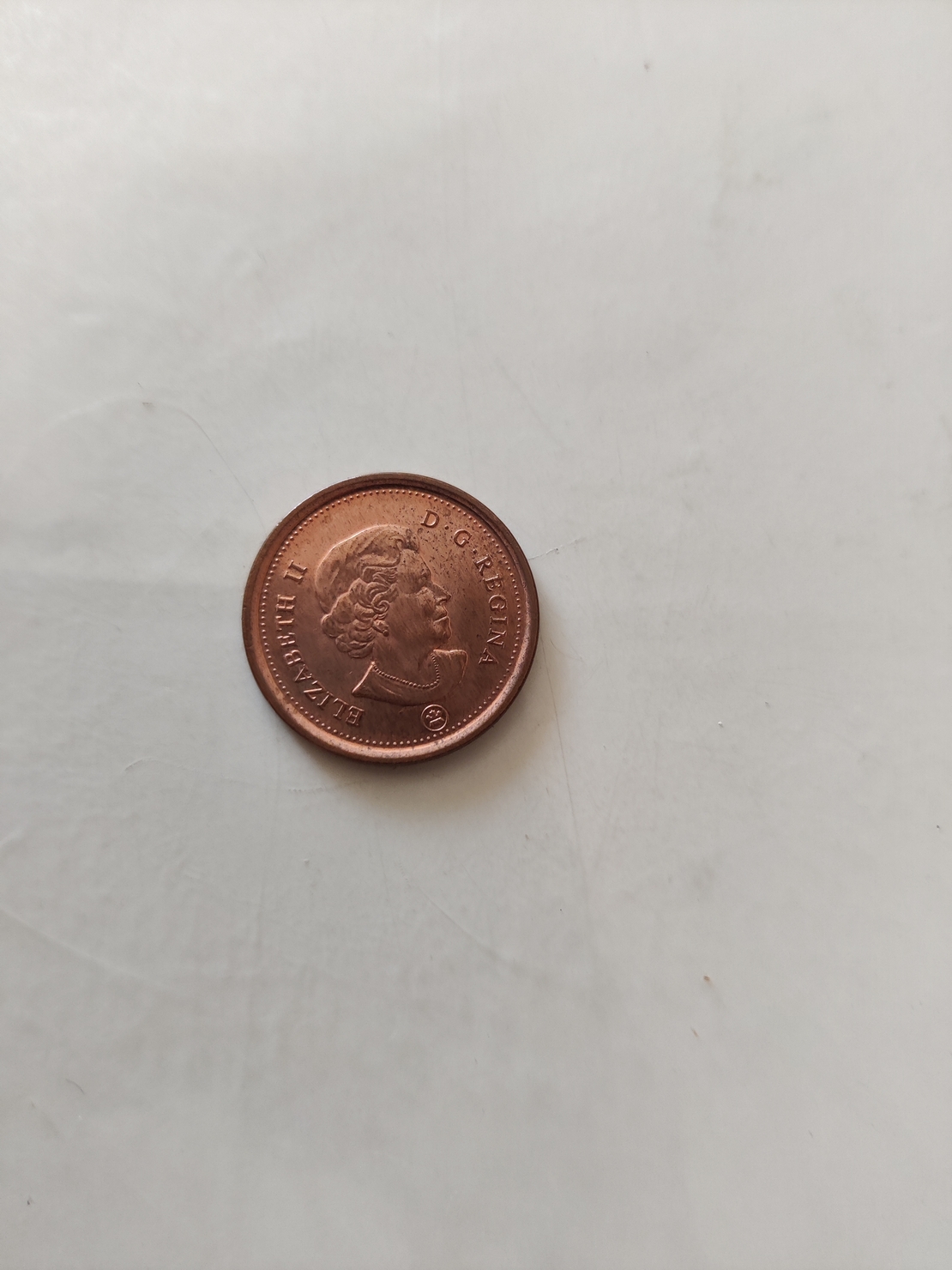 One cent, Canada, 2012