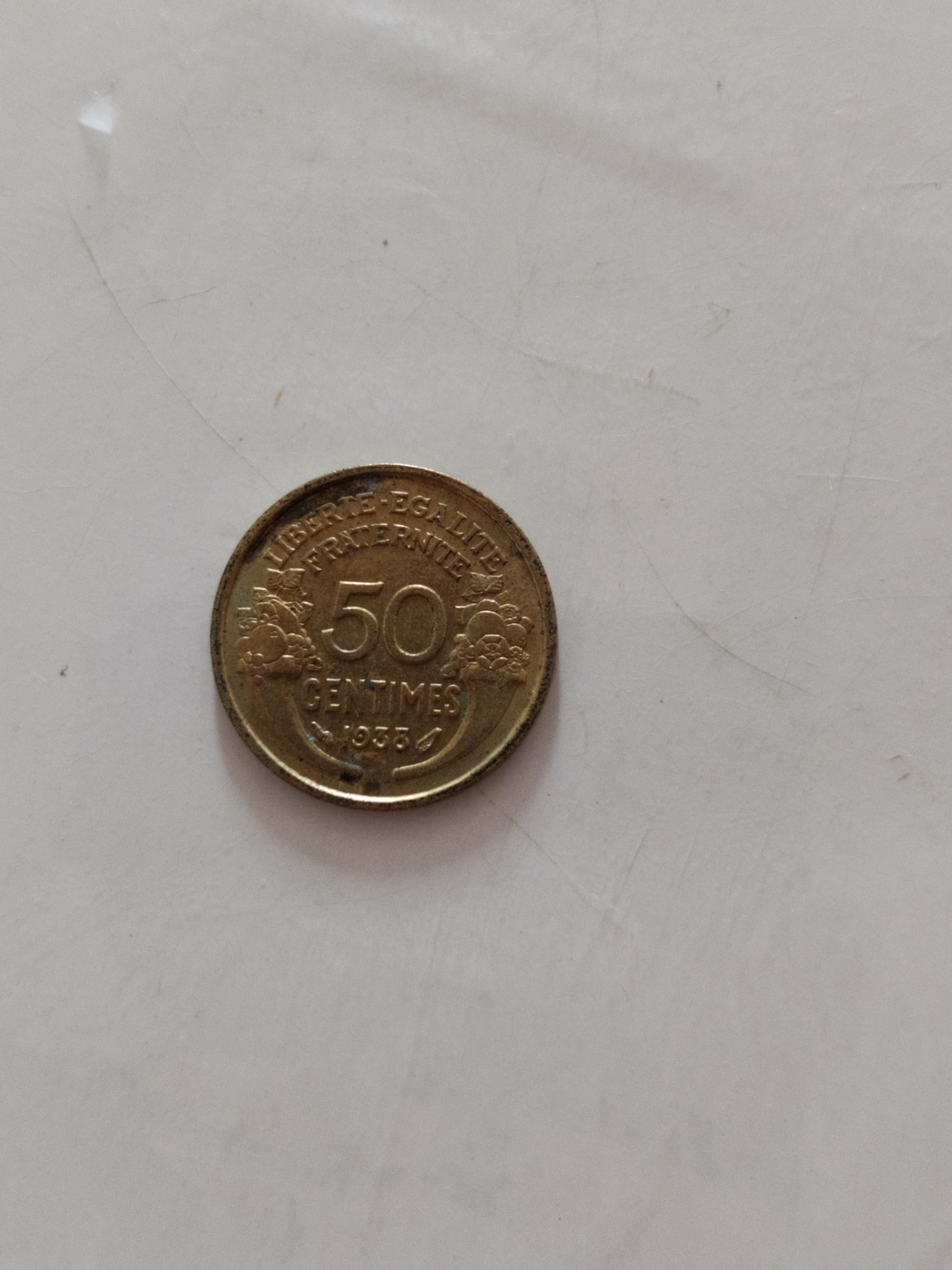 50 centimes, 1938