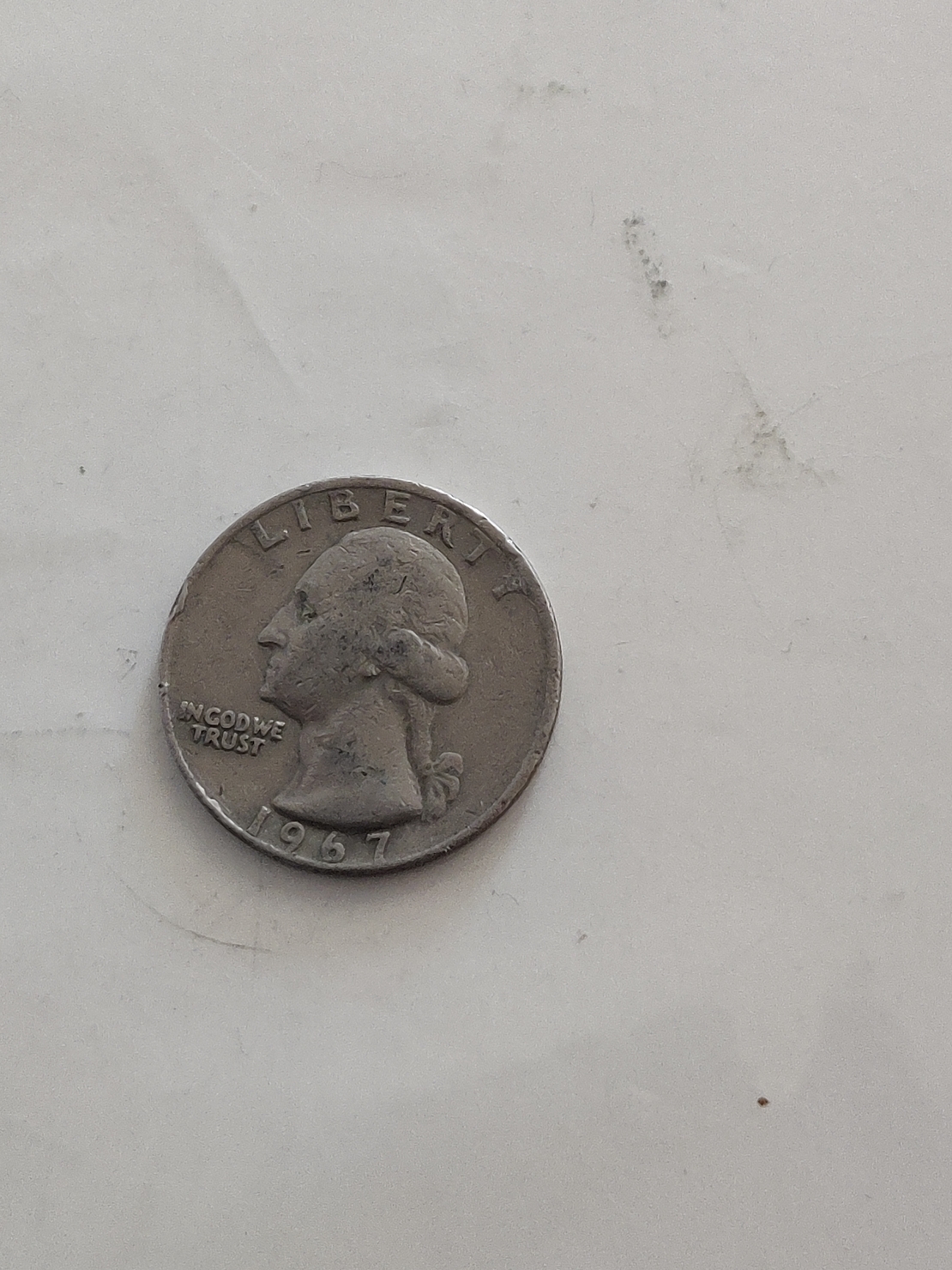 Quarter dollar, 1967