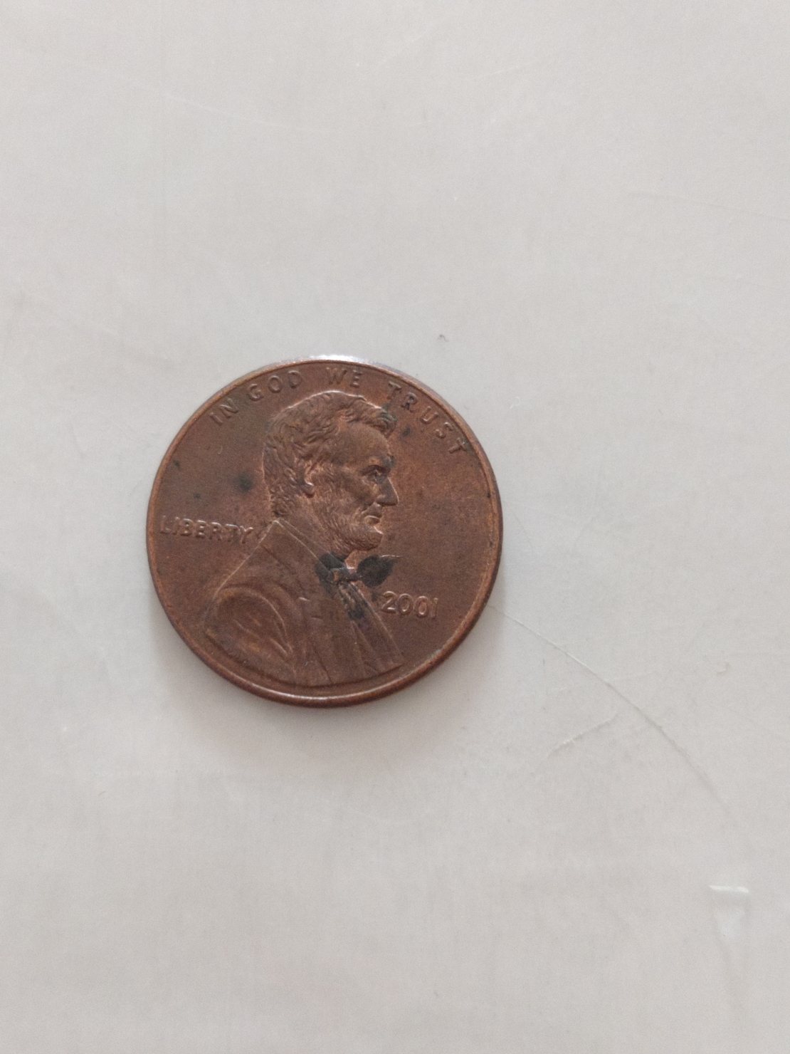 One cent, 2001
