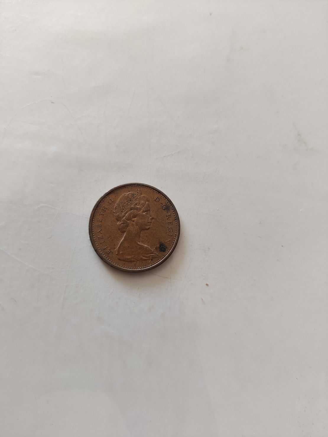 One cent, 1974, Canada