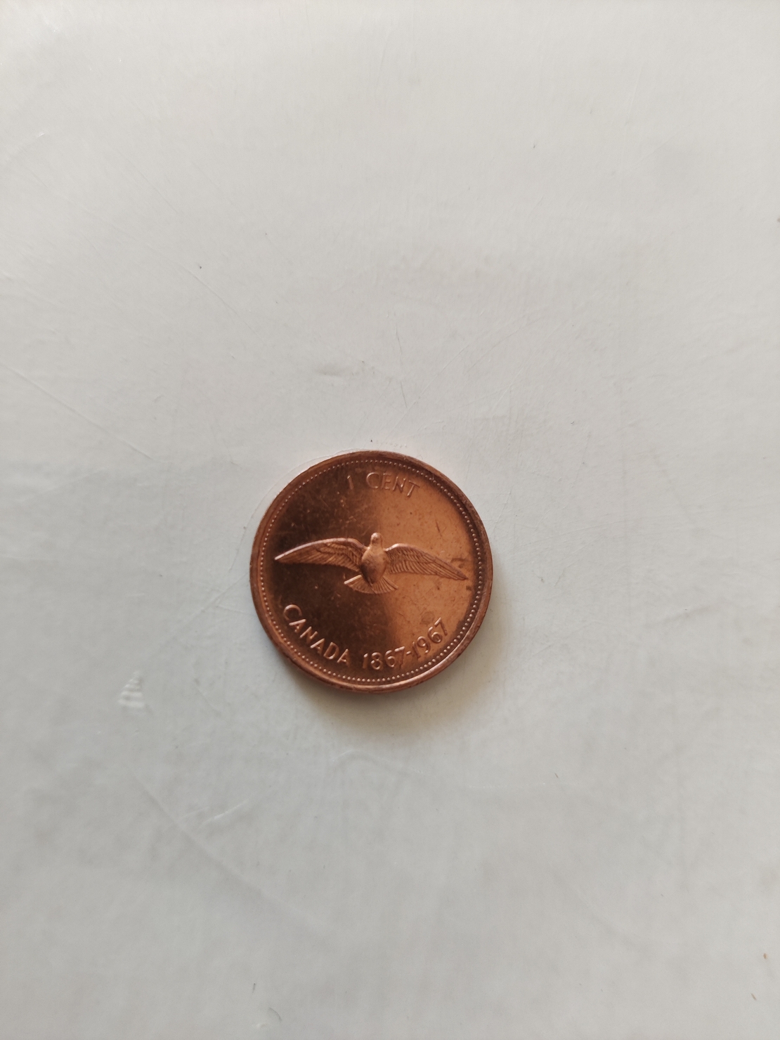 One cent, Canada, 1867-1967